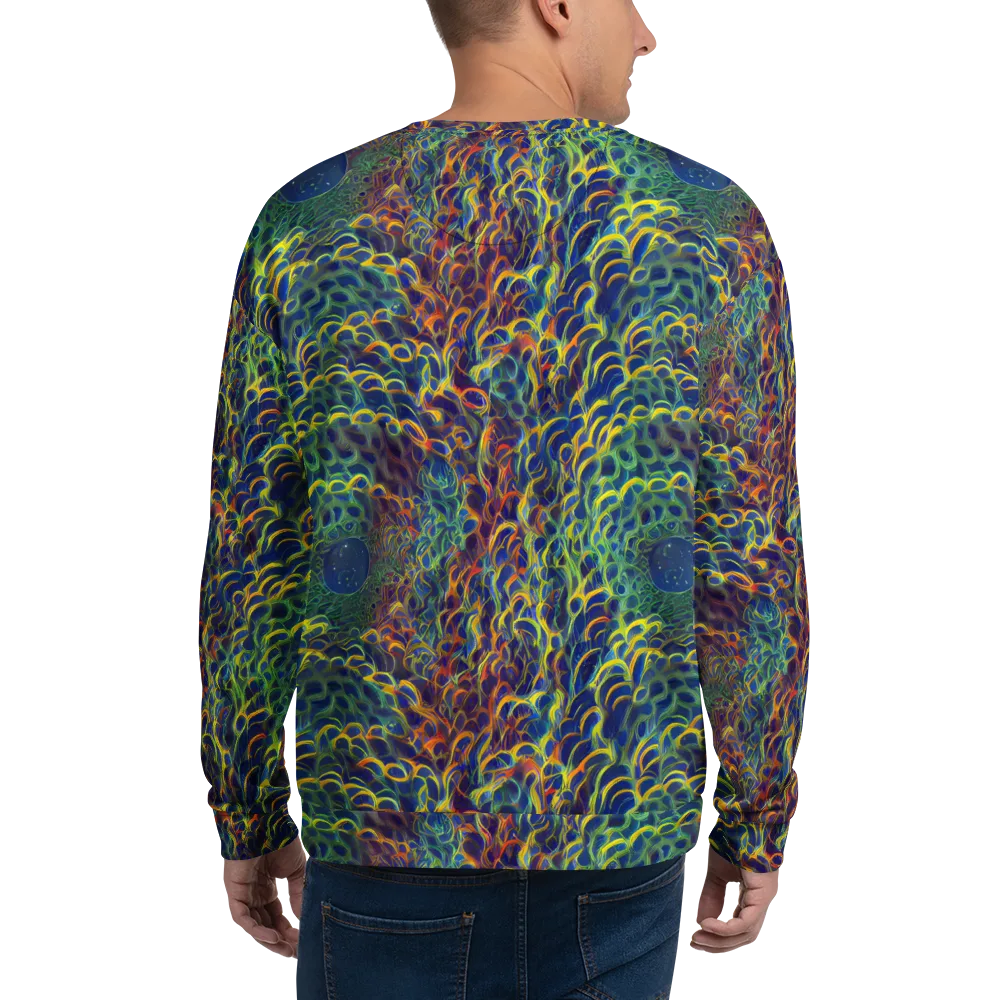 Viridian Flame on Sweatshirt — Back