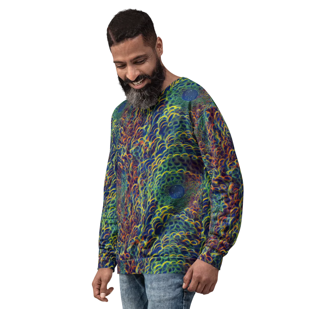 Viridian Flame on Sweatshirt — Left Front