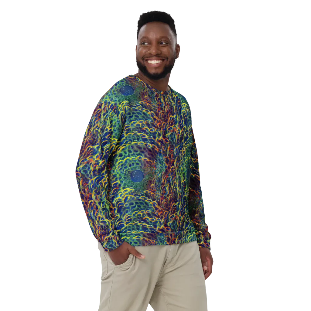 Viridian Flame on Sweatshirt — Front