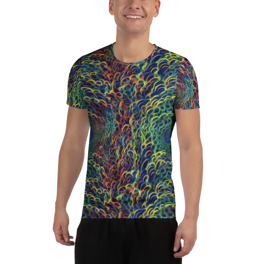 Viridian Flame on Men's Athletic T-Shirt — Front