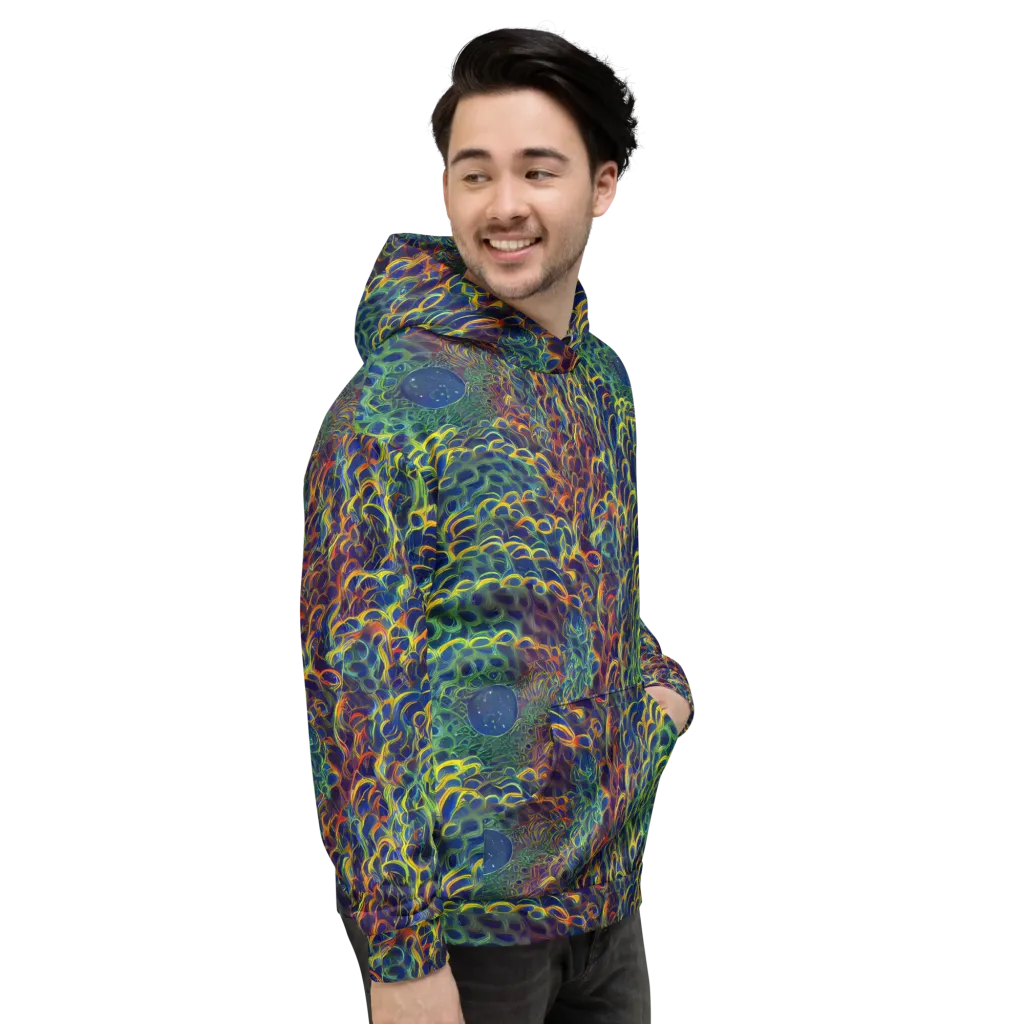 Viridian Flame on Hoodie — Right