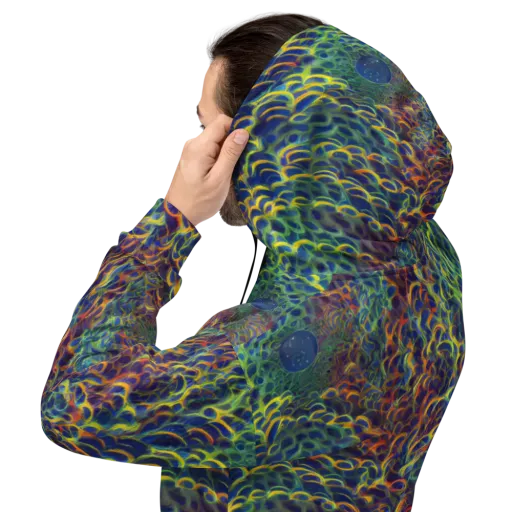 Viridian Flame on a Hoodie