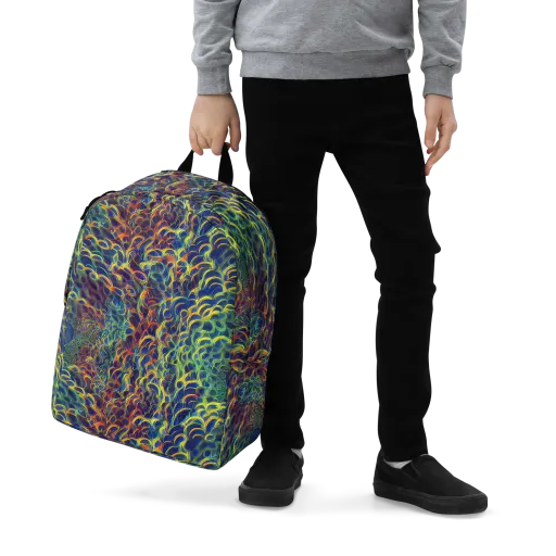 Viridian Flame on a Minimalist Backpack