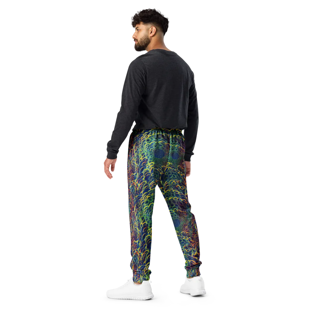 Viridian Flame on Men's Joggers — Back
