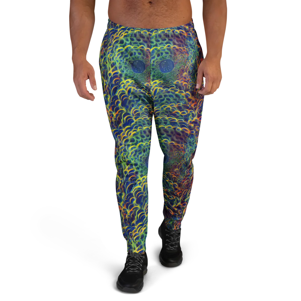 Viridian Flame on Men's Joggers — Front