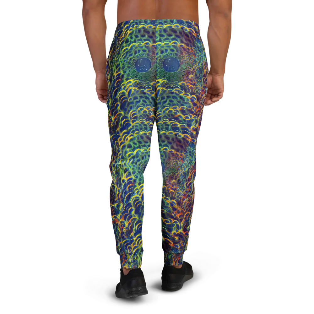 Viridian Flame on Men's Joggers — Back