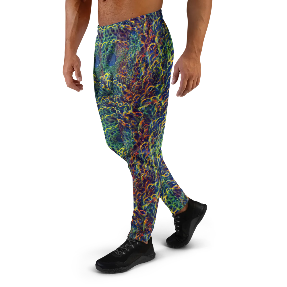 Viridian Flame on Men's Joggers — Left
