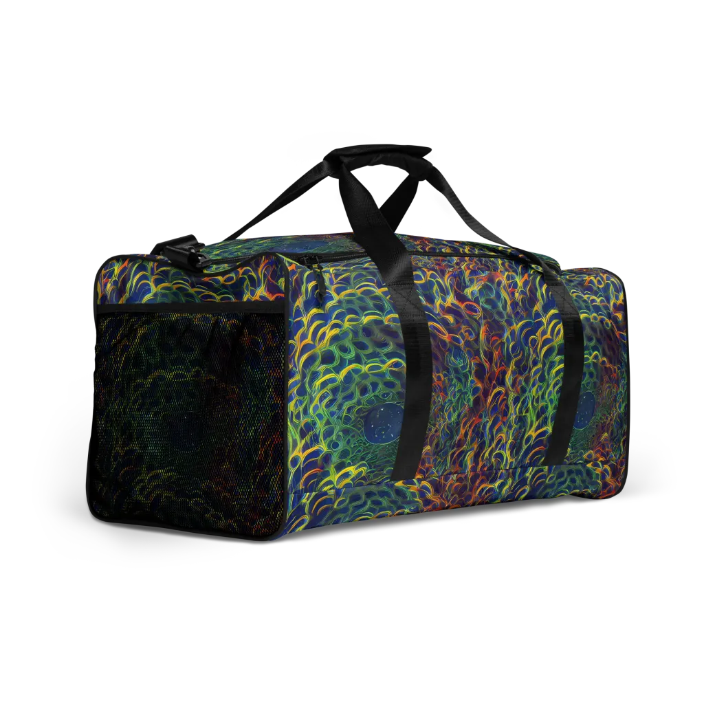 Viridian Flame on Duffle Bag — Right Front