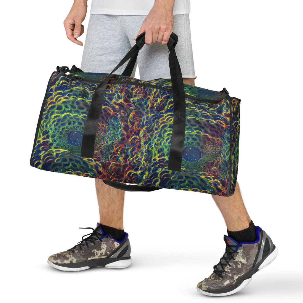 Viridian Flame on Duffle Bag — Front