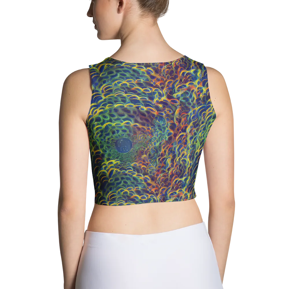 Viridian Flame on Crop Top — Back