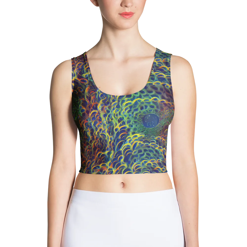 Viridian Flame on Crop Top — Front