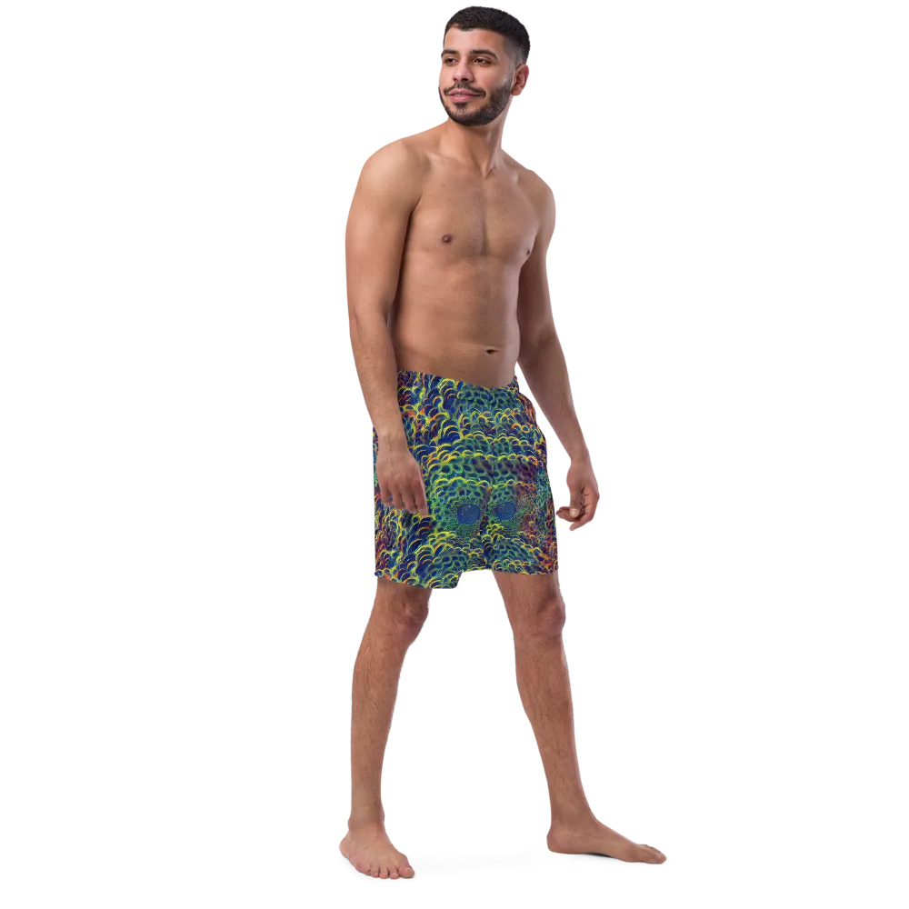 Viridian Flame on Swim Trunks — Right Front