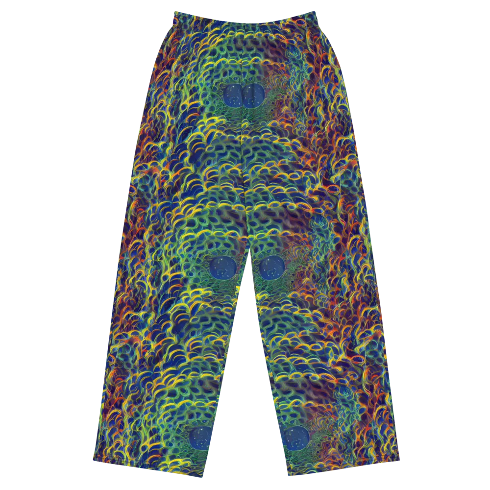 Viridian Flame on Wide-Leg Pants — Front