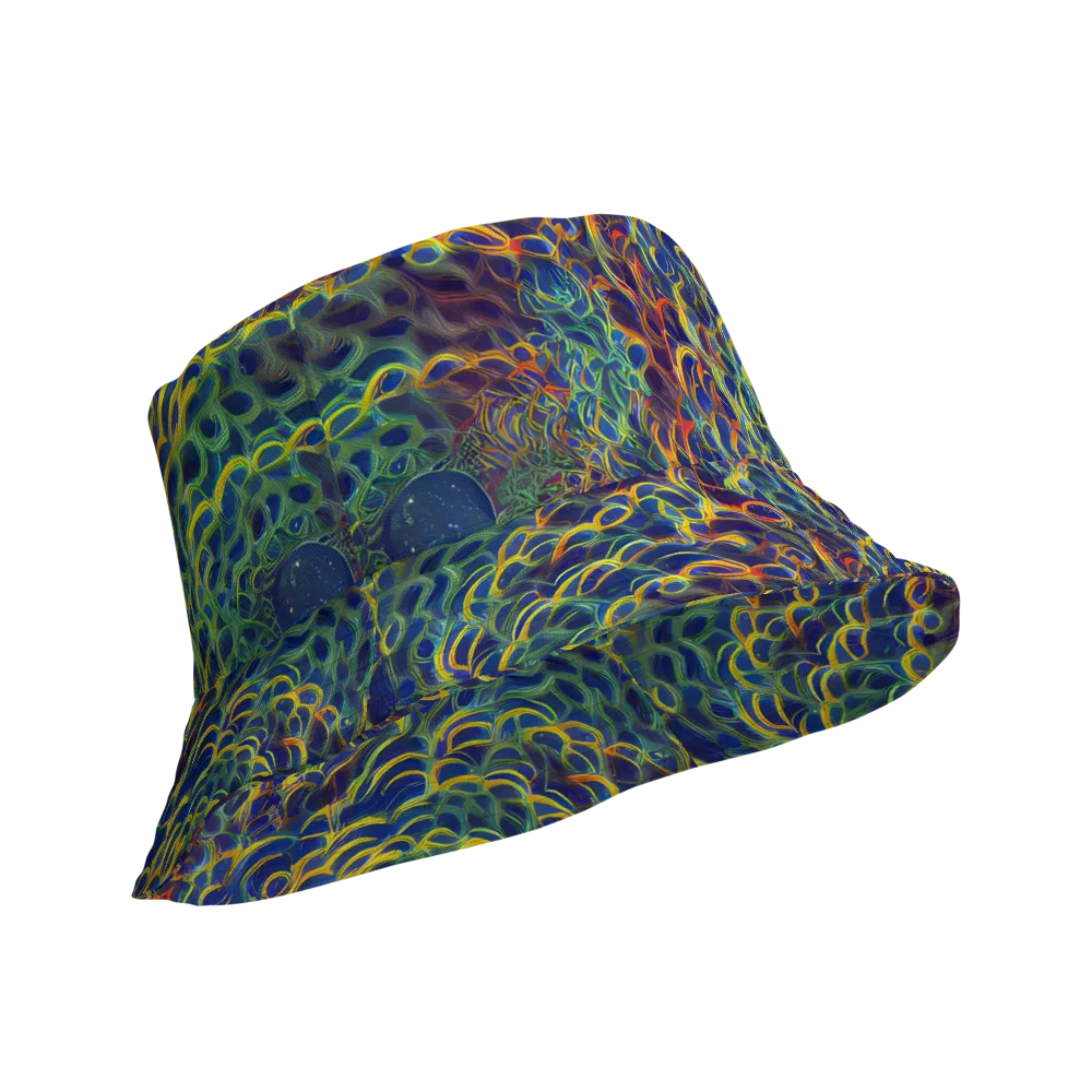 Viridian Flame on Reversible Bucket Hat — Product details Outside