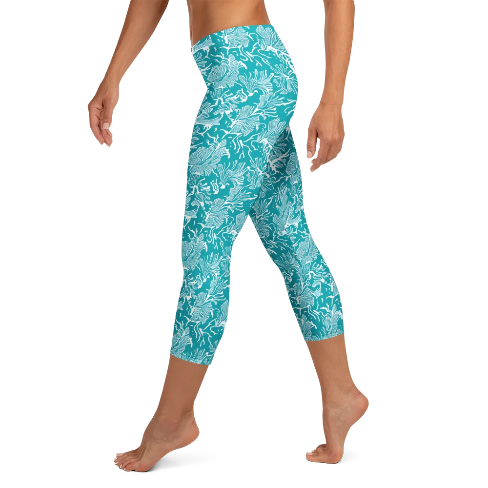 Tidal Botanica on Capri Leggings — Left