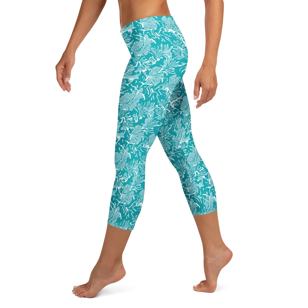 Tidal Botanica on Capri Leggings — Left