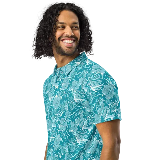 Tidal Botanica on Men's Slim Fit Polo Shirt
