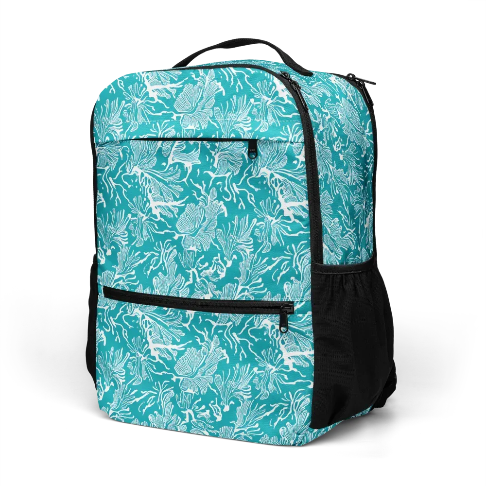 Tidal Botanica on Utility Backpack — Left Front