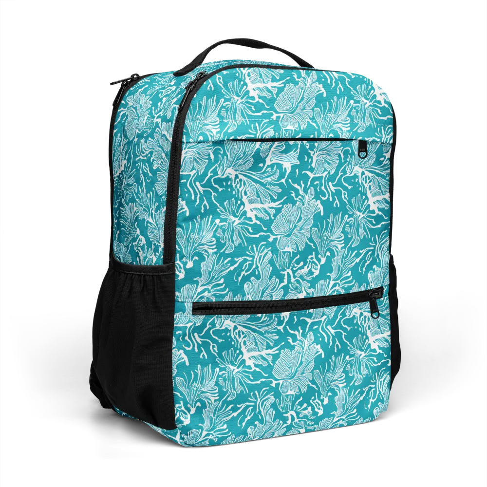 Tidal Botanica on Utility Backpack — Right Front