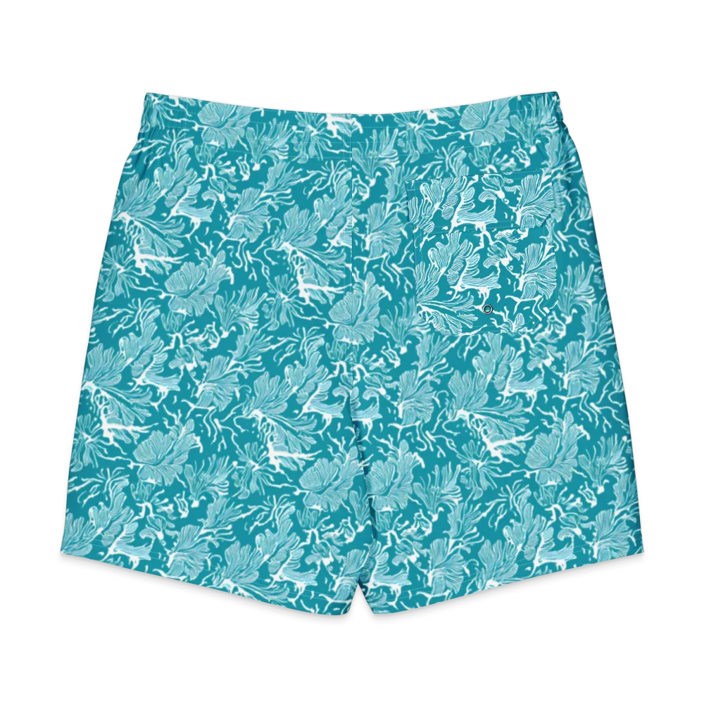 Tidal Botanica on Men's Board Shorts — Back
