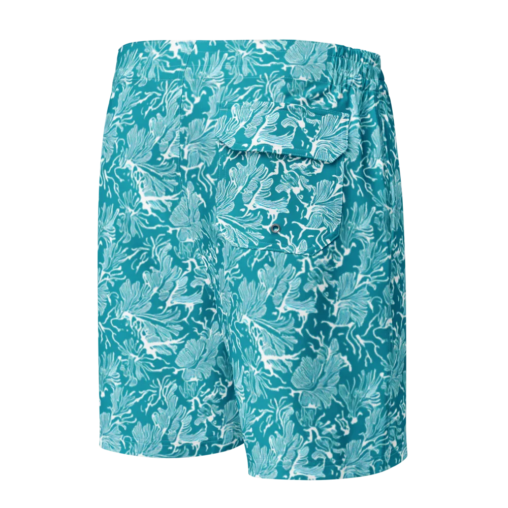 Tidal Botanica on Men's Board Shorts — Back