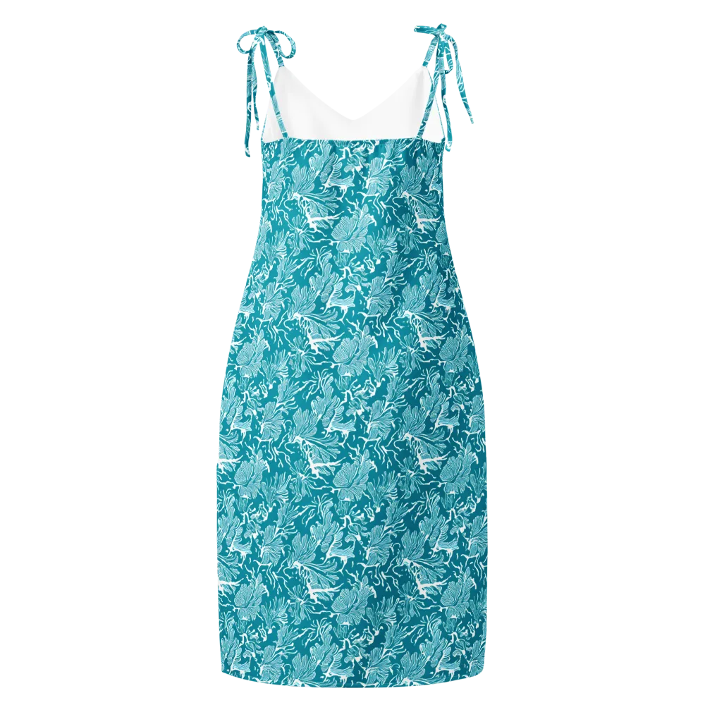 Tidal Botanica on Slip Dress — Back