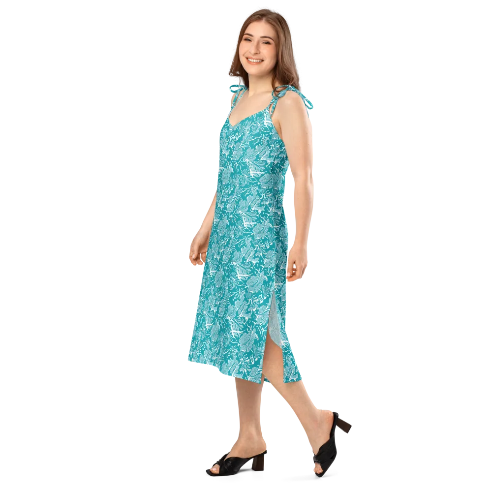 Tidal Botanica on Slip Dress — Left Front