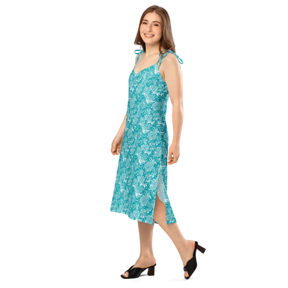 Tidal Botanica on Slip Dress — Left Front