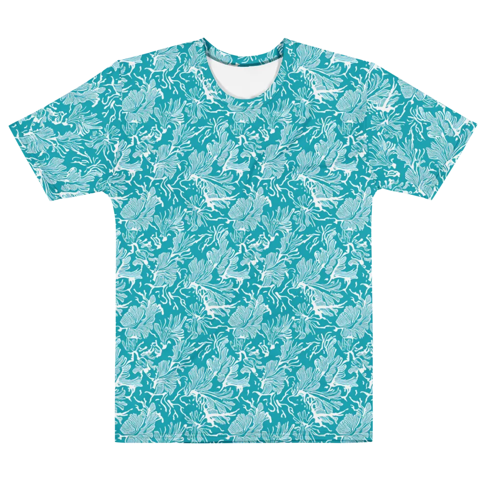 Tidal Botanica on Men's Cotton Crew Neck T-Shirt — Front
