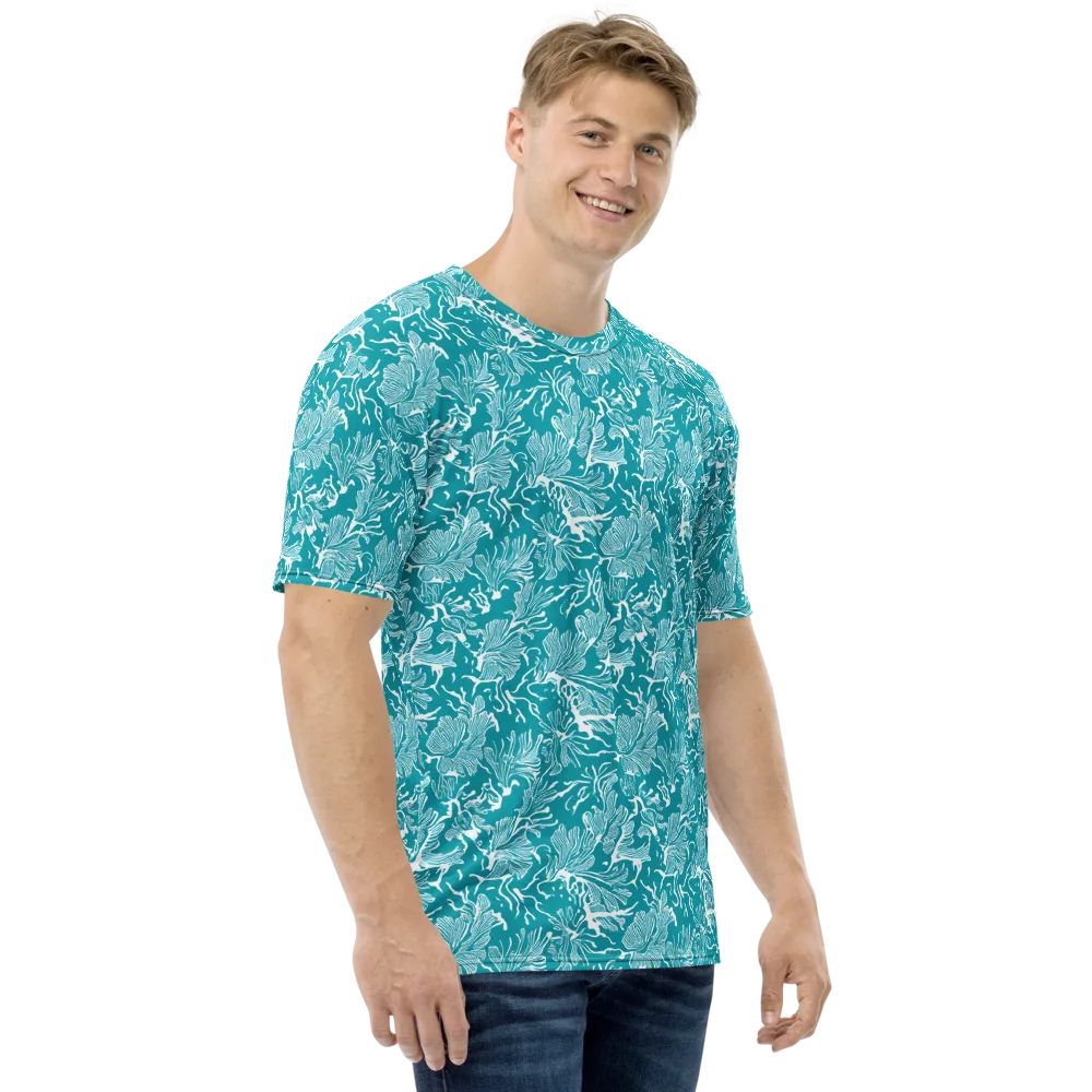 Tidal Botanica on Men's Crew Neck T-Shirt — Right