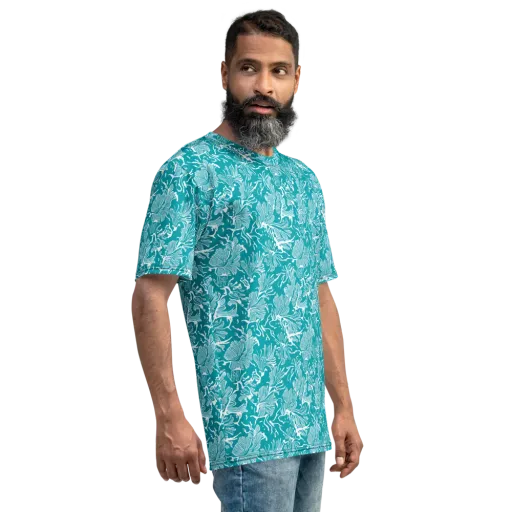 Tidal Botanica on a Men's Crew Neck T-Shirt