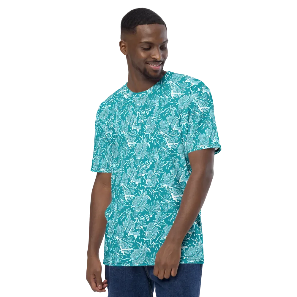 Tidal Botanica on Men's Crew Neck T-Shirt — Left