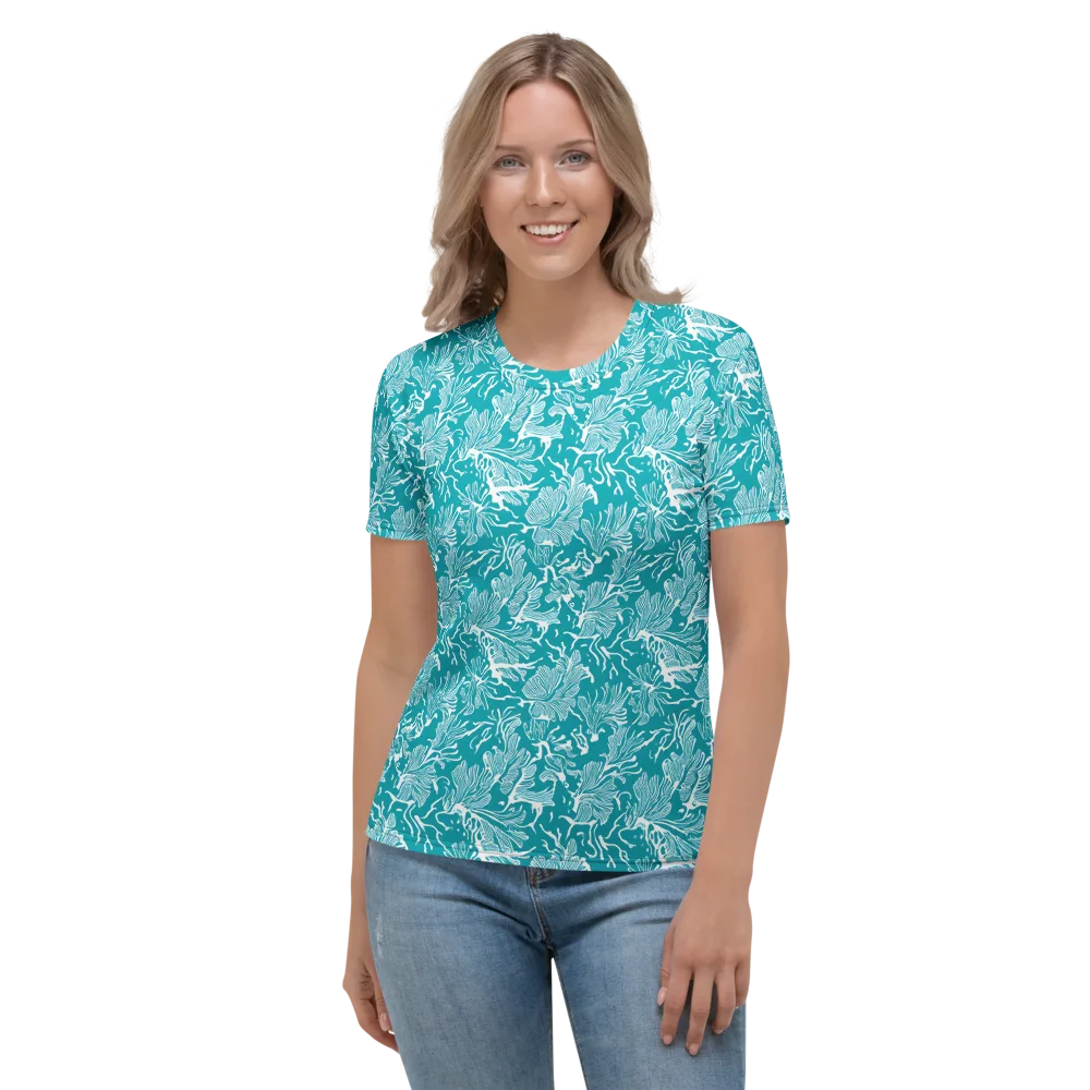 Tidal Botanica on Women's Crew Neck T-Shirt — Front