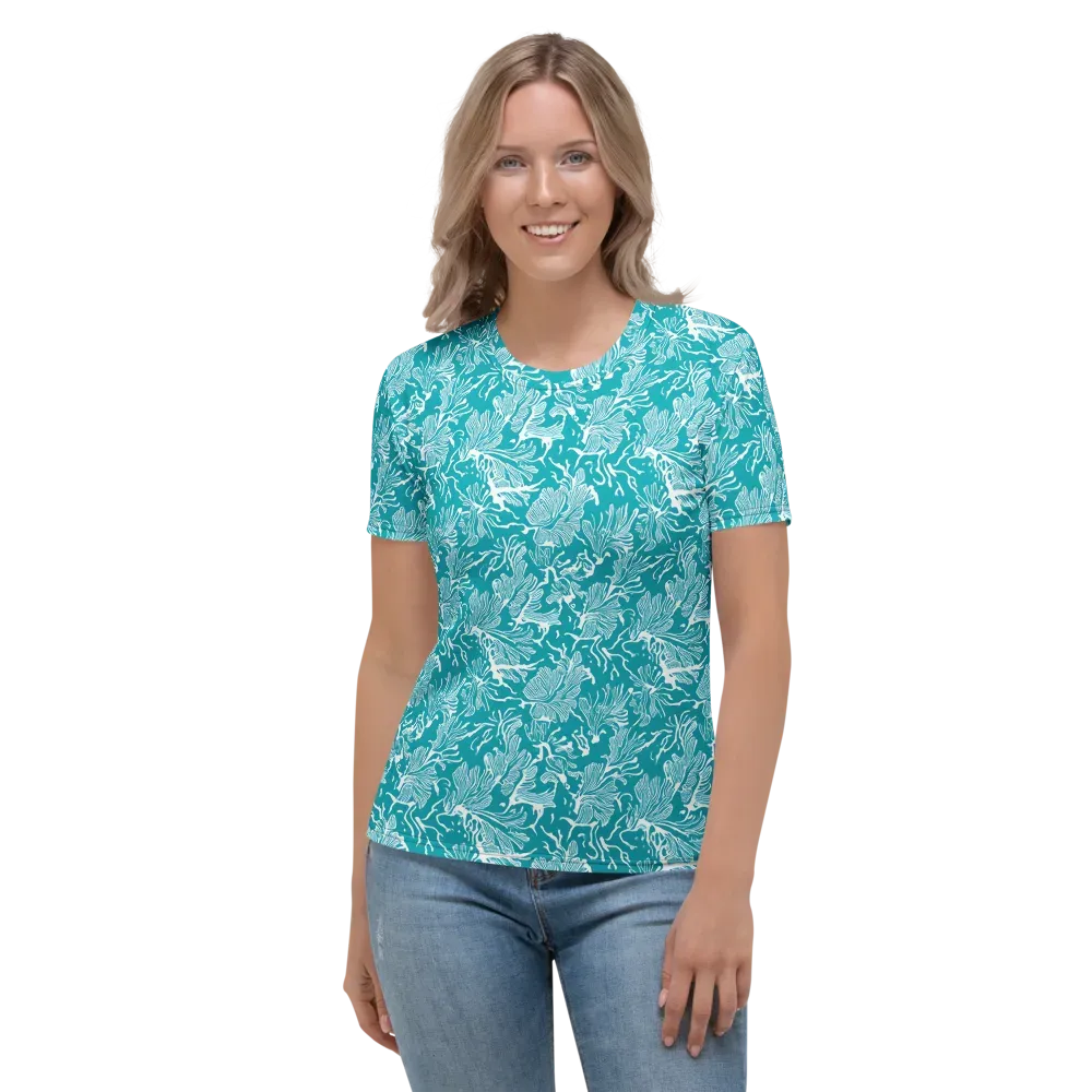 Tidal Botanica on Women's Crew Neck T-Shirt — Front