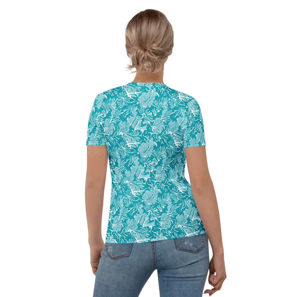 Tidal Botanica on Women's Crew Neck T-Shirt — Back