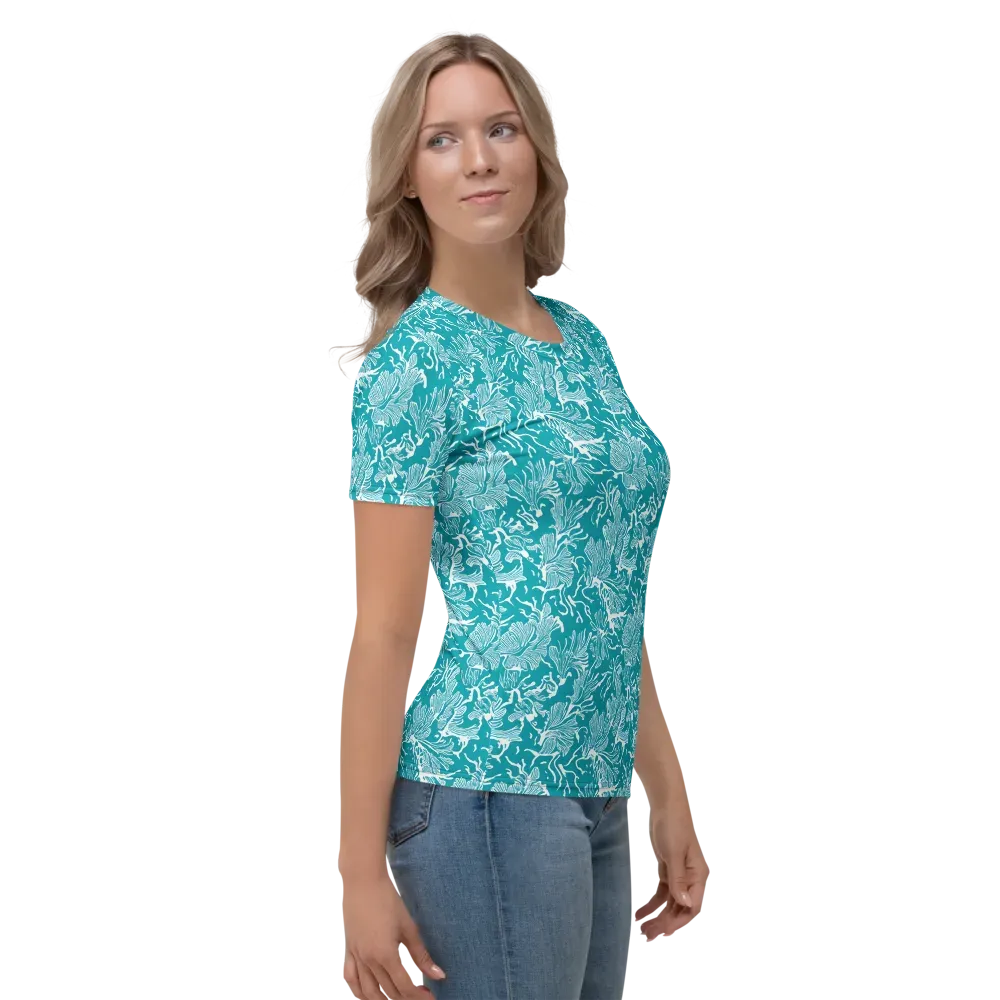 Tidal Botanica on Women's Crew Neck T-Shirt — Right