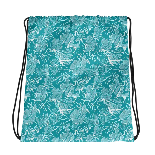 Tidal Botanica on a Drawstring Bag