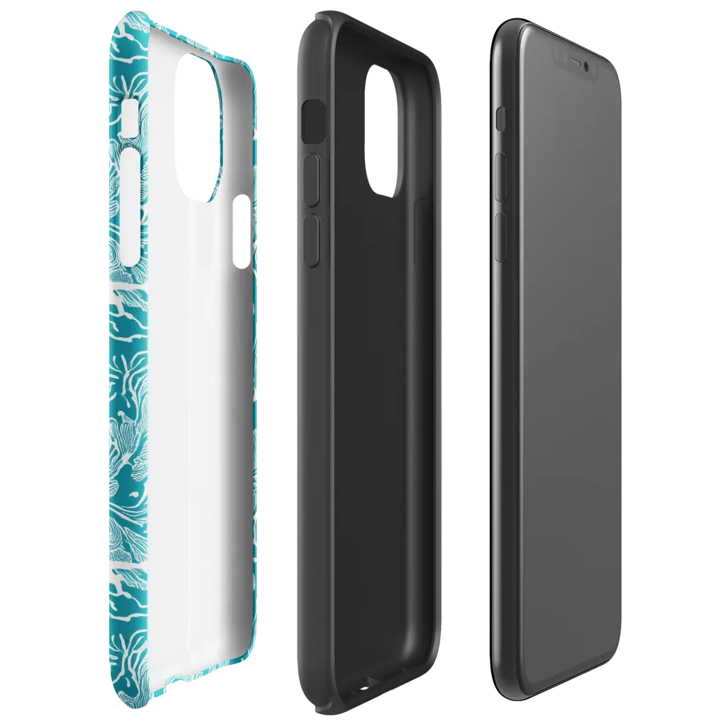 Tidal Botanica on Tough Case for iPhone® — Right
