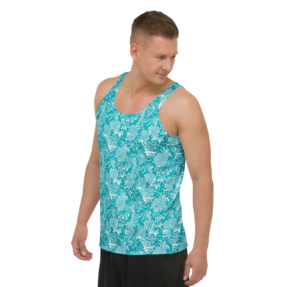 Tidal Botanica on Men's Tank Top — Left Front