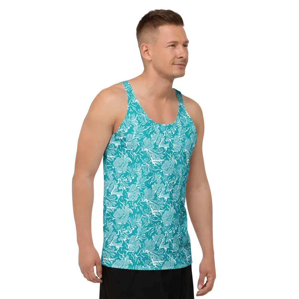 Tidal Botanica on Men's Tank Top — Right Front