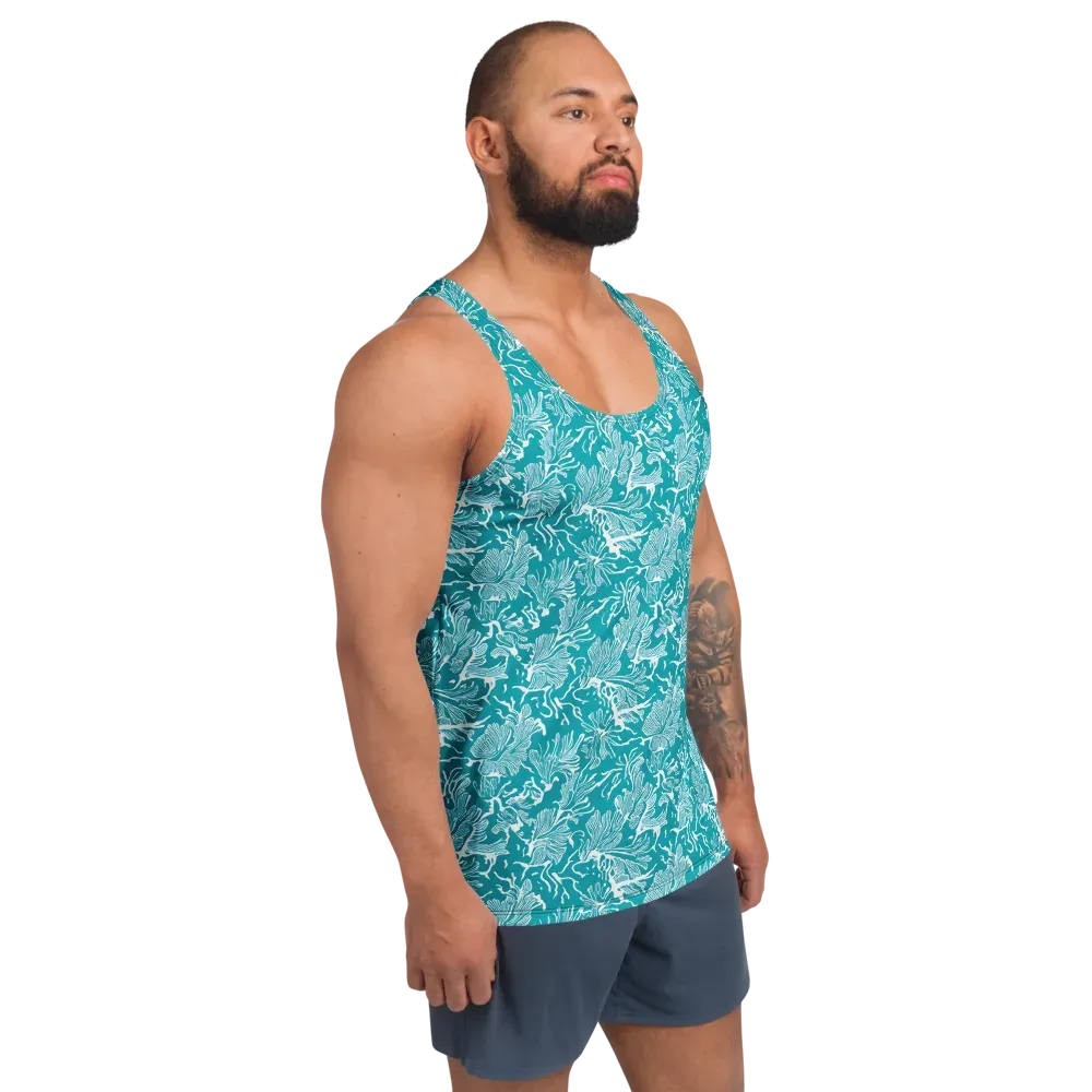 Tidal Botanica on Men's Tank Top — Right Front