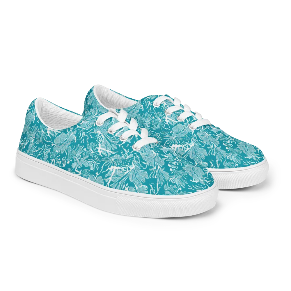 Tidal Botanica on Men's Lace-Up Canvas Shoes — Right Front