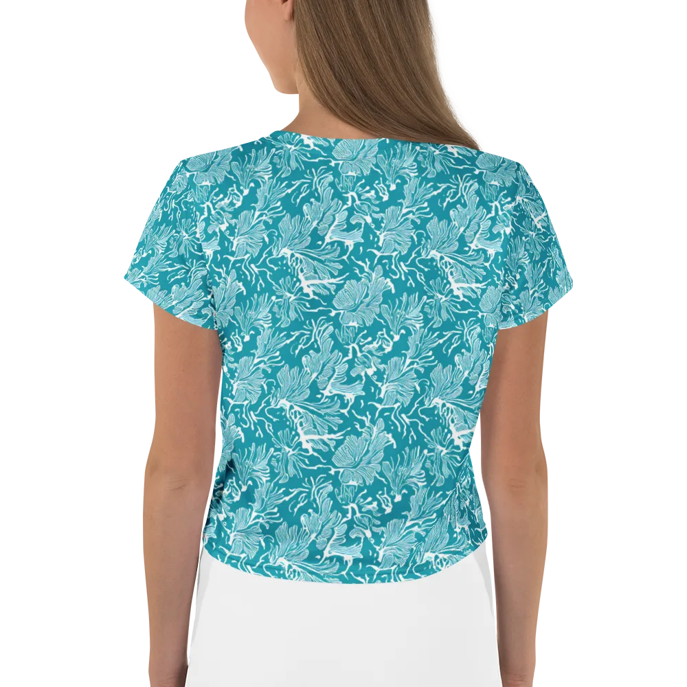 Tidal Botanica on Crop Tee — Back