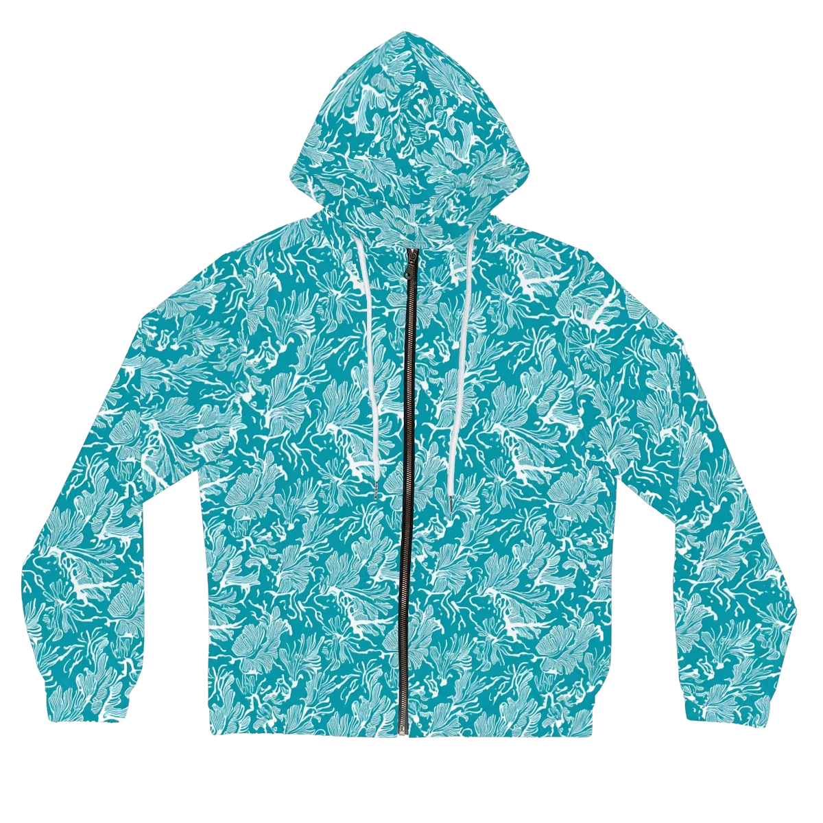 Tidal Botanica on Women's Full-Zip Hoodie — Front
