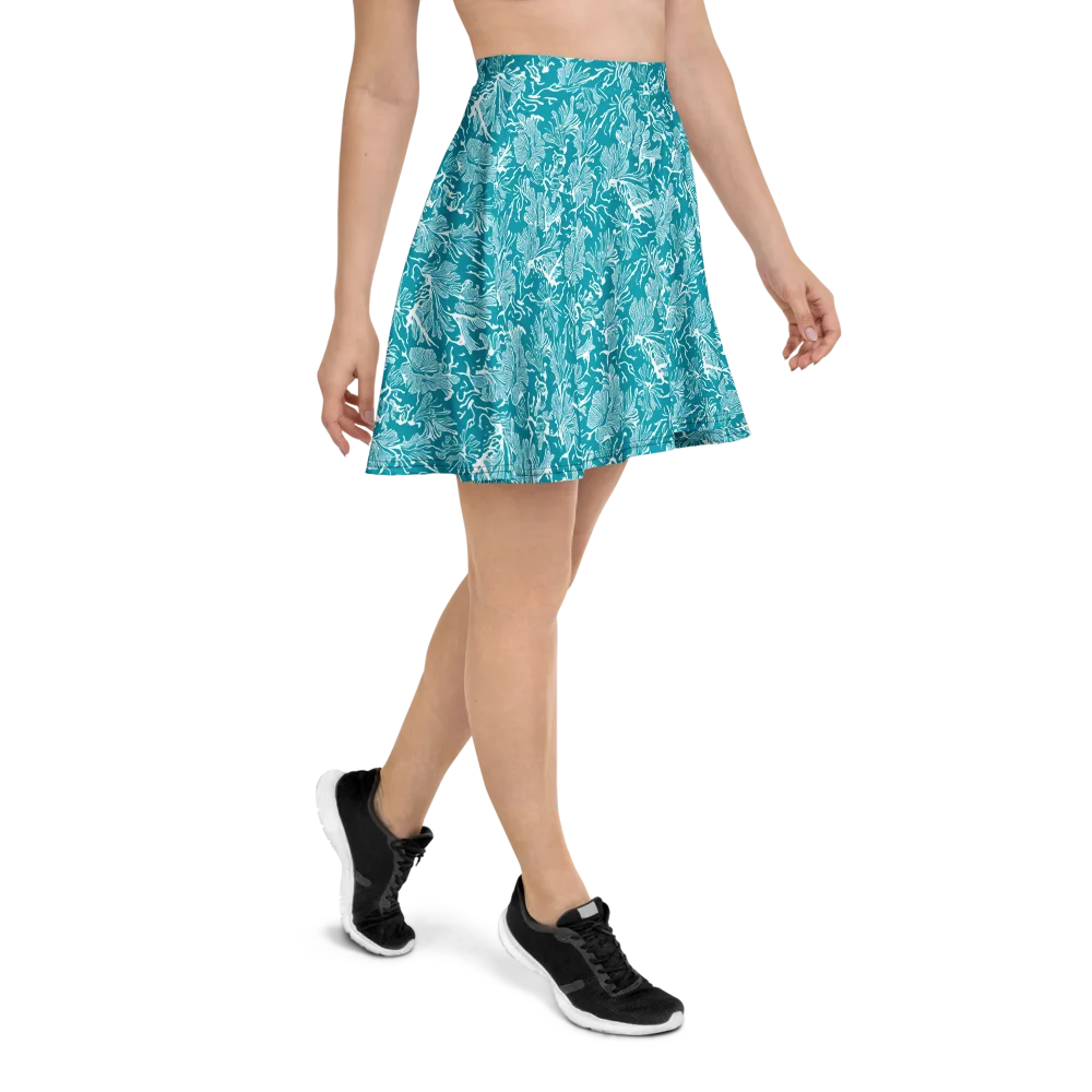 Tidal Botanica on Skater Skirt — Right