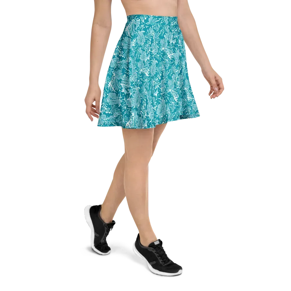 Tidal Botanica on Skater Skirt — Right