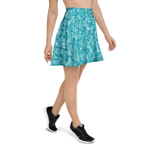 Tidal Botanica on a Skater Skirt