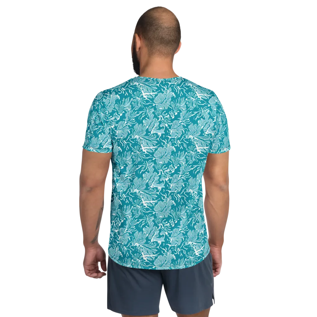 Tidal Botanica on Men's Athletic T-Shirt — Back