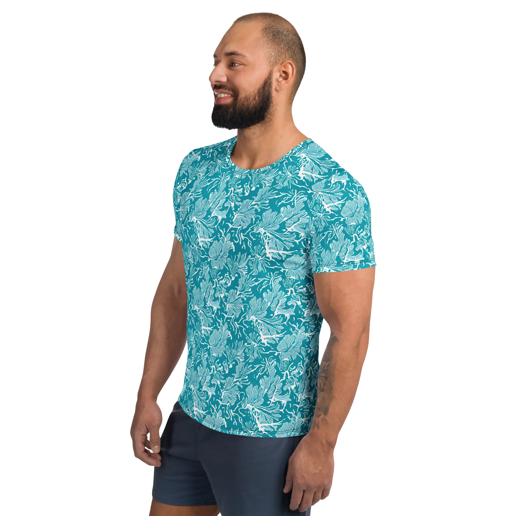 Tidal Botanica on Men's Athletic T-Shirt — Left