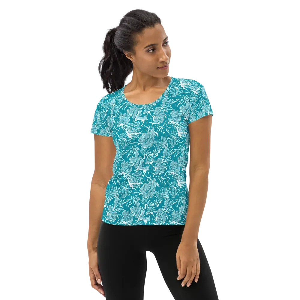 Tidal Botanica on Women's Athletic T-Shirt — Front